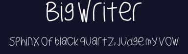 Big Writer by KineticPlasma Fonts — Script Handwritten Font — thumbnail 2