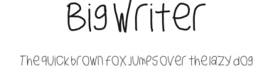 Big Writer by KineticPlasma Fonts — Script Handwritten Font — thumbnail 1