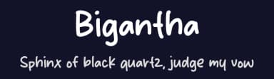 Bigantha by MJType — Script Handwritten Font — thumbnail 2