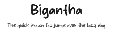Bigantha by MJType — Script Handwritten Font — thumbnail 1