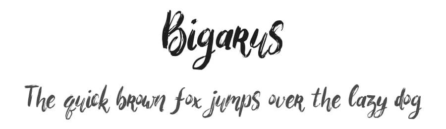 Bigarus by Nirmana Visual — Script Handwritten Font