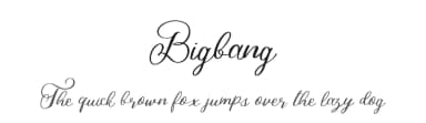 Bigbang by DM Letter Studio - Dimas Prasetyo — Script Handwritten Font — thumbnail 1