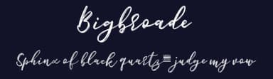 Bigbroade by Typia Nesia — Script Handwritten Font — thumbnail 2