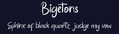 Bigetons by Tezar Tantular — Script Handwritten Font — thumbnail 2