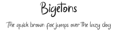 Bigetons by Tezar Tantular — Script Handwritten Font — thumbnail 1