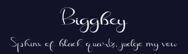 Biggbey by Tiny Hand Letter — Script Handwritten Font — thumbnail 2