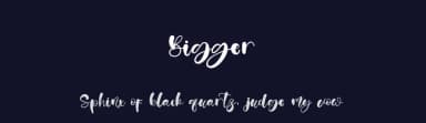 Bigger by Kong Font — Script Handwritten Font — thumbnail 2