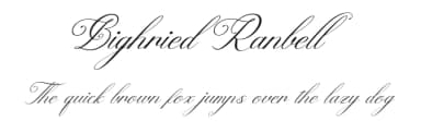 Bighried Ranbell by Denustudios — Script Handwritten Font — thumbnail 1