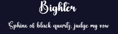 Bighter by Scratchones — Script Handwritten Font — thumbnail 2