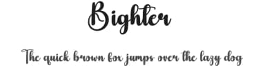 Bighter by Scratchones — Script Handwritten Font — thumbnail 1