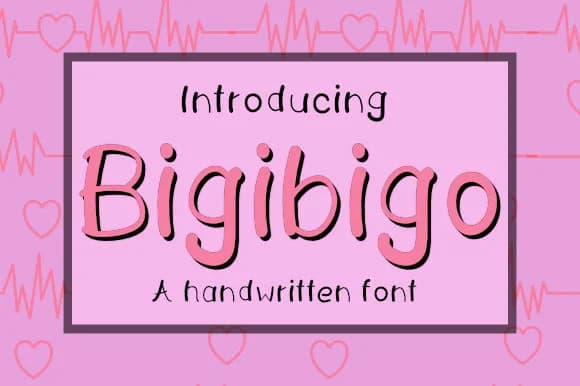 Bigibigo Font by Plotterfreak — Script Handwritten Font