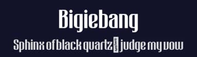 Bigiebang by Nocturnal Workspace — Sans Serif Font — thumbnail 2