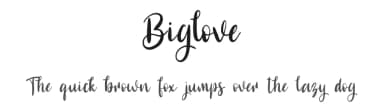 Biglove by Letterafa Studio — Script Handwritten Font — thumbnail 1