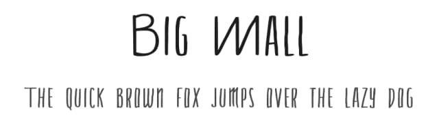 Big Mall by Fontherapy — Script Handwritten Font