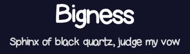 Bigness by Vanessa Bays — Script Handwritten Font — thumbnail 2