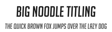 Big Noodle Titling by Sentinel Type — Sans Serif Font — thumbnail 1
