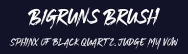 Bigruns Brush by Din Studio — Script Handwritten Font — thumbnail 2