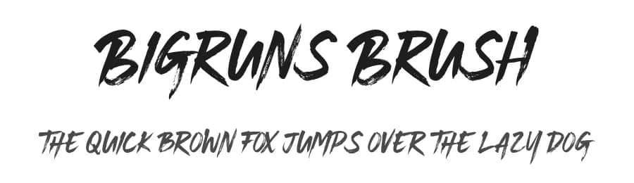 Bigruns Brush by Din Studio — Script Handwritten Font