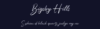Bigsby Hills by Allouse Studio — Script Handwritten Font — thumbnail 2
