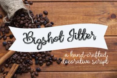 Bigshot Jitter Font by Illustration Ink — Script Handwritten Font — thumbnail 1
