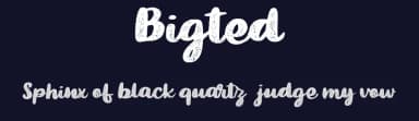 Bigted by Vunira Design — Script Handwritten Font — thumbnail 2