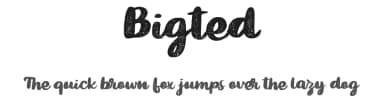 Bigted by Vunira Design — Script Handwritten Font — thumbnail 1