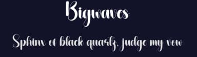 Bigwaves by Andi Moz — Script Handwritten Font — thumbnail 2