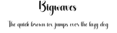 Bigwaves by Andi Moz — Script Handwritten Font — thumbnail 1