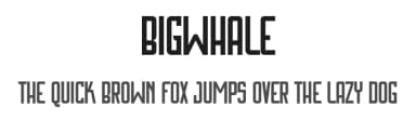 Bigwhale by Rodrigo Vargas — Sans Serif Font — thumbnail 1