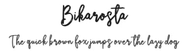 Bikarosta by Maulana Creative — Script Handwritten Font — thumbnail 1