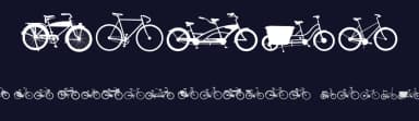 Bikes by Lauren Ashpole — Dingbats Font — thumbnail 2