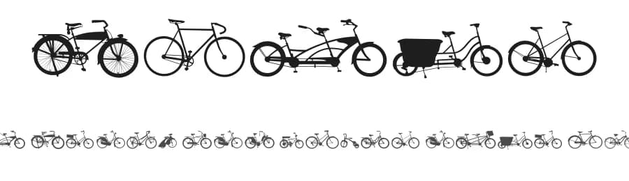 Bikes by Lauren Ashpole — Dingbats Font