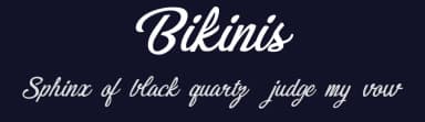 Bikinis by Billy Argel Fonts ® — Script Handwritten Font — thumbnail 2