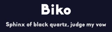 Biko by Marco Ugolini — Sans Serif Font — thumbnail 2