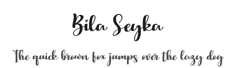 Bila Seyka by StringLabs Creative Studio — Script Handwritten Font