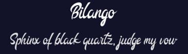 Bilango by Surya Creatype — Script Handwritten Font — thumbnail 2
