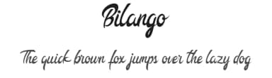 Bilango by Surya Creatype — Script Handwritten Font — thumbnail 1