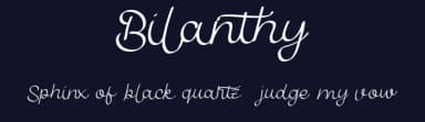 Bilanthy by Maulana Creative — Script Handwritten Font — thumbnail 2