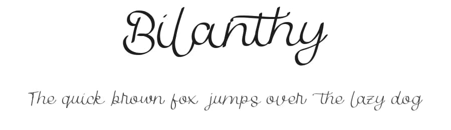 Bilanthy by Maulana Creative — Script Handwritten Font