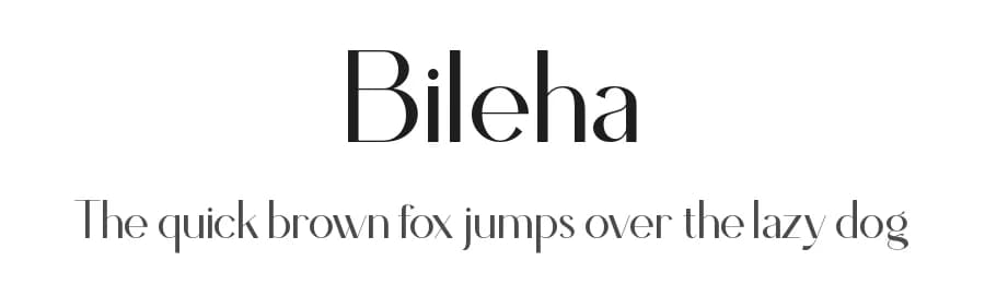 Bileha by Slide Shoot Type — Sans Serif Font