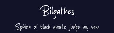 Bilgathes by MJType — Script Handwritten Font — thumbnail 2