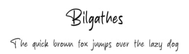 Bilgathes by MJType — Script Handwritten Font — thumbnail 1