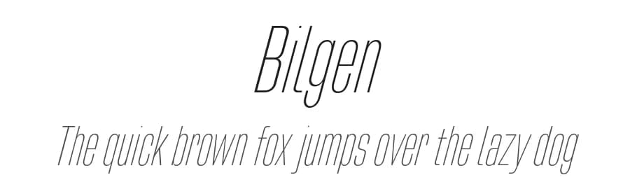 Bilgen by Bykineks — Sans Serif Font