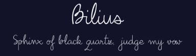 Bilius by BiliBus — Script Handwritten Font — thumbnail 2