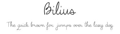Bilius by BiliBus — Script Handwritten Font — thumbnail 1