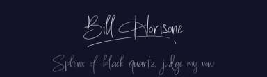Bill Horisone by MJType — Script Handwritten Font — thumbnail 2