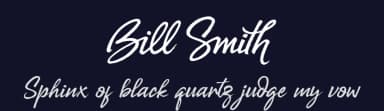 Bill Smith by Subectype & Orenari — Script Handwritten Font — thumbnail 2