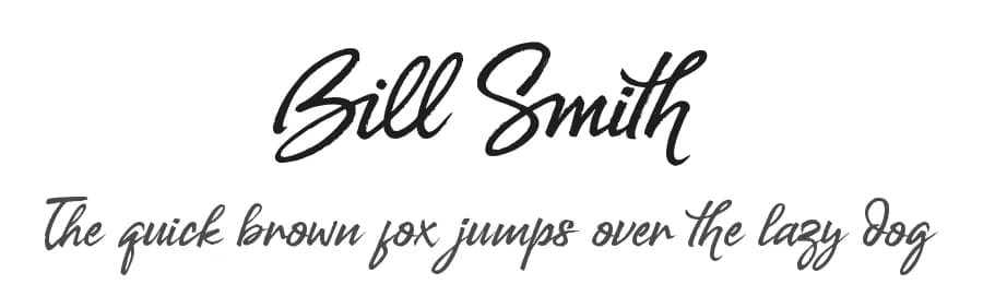 Bill Smith by Subectype & Orenari — Script Handwritten Font
