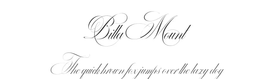 Billa Mount by Alit Design — Script Handwritten Font