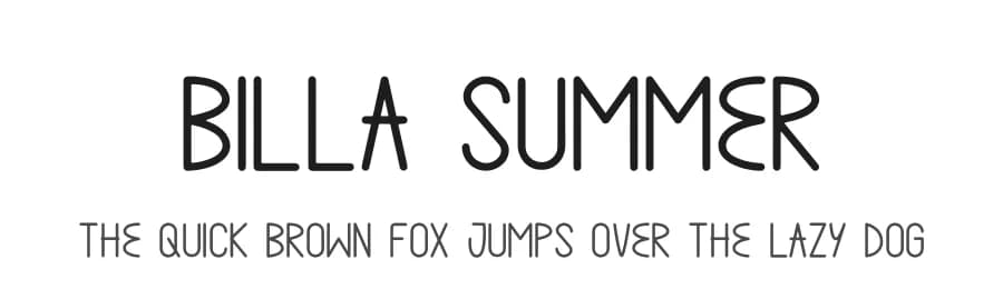 Billa Summer by Tychitype — Script Handwritten Font — preview 1